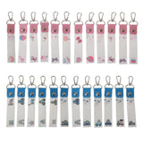 12Pcs Customizable ID Labels Keychain for Kids Bags Clothing