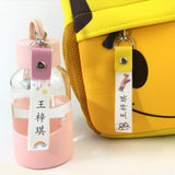 12Pcs Customizable ID Labels Keychain for Kids Bags Clothing
