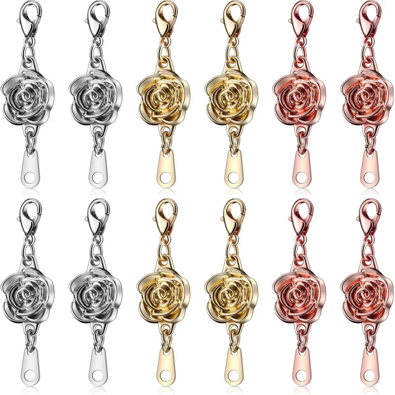 12Pcs Locking Magnetic Clasps for Jewelry Necklace Bracelet