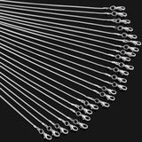 12Pcs 1.2mm 45-60cm High Snake Chain Necklace Lobster Jewelry Findings
