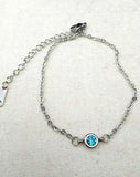 12Pcs Stainless Steel Birthstone Bracelets for Women