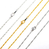 12Pcs/Lot 42cm Silver Water Wave Chains Women Necklace DIY Jewelry Making