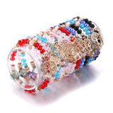 12Pcs Mixed Beaded Bracelet Resin Women Opal Natural Stone Jewelry