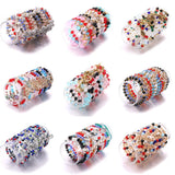 12Pcs Mixed Beaded Bracelet Resin Women Opal Natural Stone Jewelry