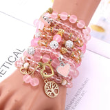 Mixed Stretch Crystal Bracelet Women Bracelet Jewelry Friendship Gift