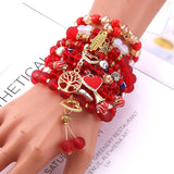 Mixed Stretch Crystal Bracelet Women Bracelet Jewelry Friendship Gift