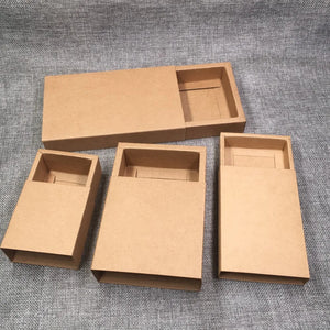 12Pcs Mix Size 3-Color 3D Drawer Paper Box Biscuit Chocolate Gift Case