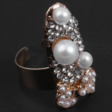 12Pcs Nail Ring Jewelry Crystal Finger Art Decoration Ladies Rhinestone
