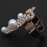 12Pcs Nail Ring Jewelry Crystal Finger Art Decoration Ladies Rhinestone