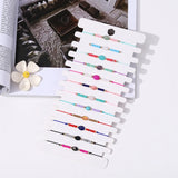 12Pcs Natural Stone Seed Beads Charms Bracelets for Girls