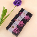 12Pcs Sakura Paper Clips Pink Plated Metal Memo Clip Cherry Blossoms Box Clips