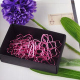 12Pcs Sakura Paper Clips Pink Plated Metal Memo Clip Cherry Blossoms Box Clips