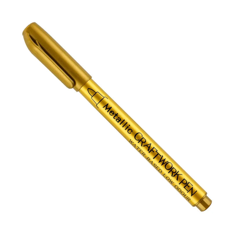 12Pcs Waterproof Permanent Silver Marker Pen for Epoxy Resin Molds
