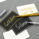 12Pcs Waterproof Permanent Silver Marker Pen for Epoxy Resin Molds