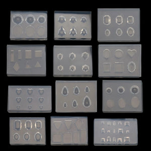 12Pcs Mini Diamond Crystals Resin Mold Nail Art Kit