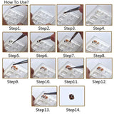 12Pcs Mini Diamond Crystals Resin Mold Nail Art Kit
