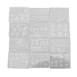 12Pcs Mini Nail Art Silicone Mold Resin Molds Kit