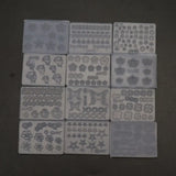 12Pcs Mini Nail Art Silicone Mold Resin Molds Kit