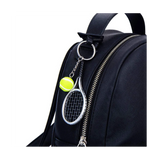 12Pcs Mini Tennis Racket Keychain Key Ring for Sport Team