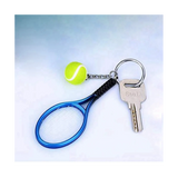 12Pcs Mini Tennis Racket Keychain Key Ring for Sport Team