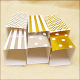 12Pcs Marbling Football Popcorn Box Wedding Party Christmas Birthday Candy