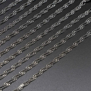 12Pcs/Pack Water Wave Chains with Lobster Clasps Choker Chain for Jewelry Making