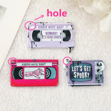 12Pcs Pastel Goth Halloween Charms Acrylic Jewlery Findings For Diy Making