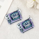 12Pcs Pastel Goth Halloween Charms Acrylic Jewlery Findings For Diy Making