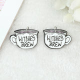 12Pcs Pastel Goth Witchy Charms Acrylic Cauldron Planchette Pendant