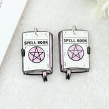 12Pcs Pastel Goth Witchy Charms Acrylic Cauldron Planchette Pendant