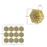 12Pcs Retro Plastic Hollow Jewelry Storage Box Wedding Favor Trinket Organizer