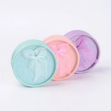 12Pcs Round Cardboard Ring Bracelet Boxes with Bowknot & Sponge