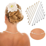 12Pcs Stainless Steel Bracelet Chain Extender Necklace Tail Clasps 6 Lengths