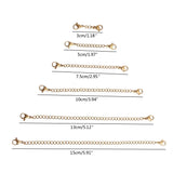 12Pcs Stainless Steel Bracelet Chain Extender Necklace Tail Clasps 6 Lengths