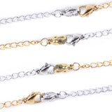 12Pcs Stainless Steel Bracelet Chain Extender Necklace Tail Clasps 6 Lengths