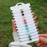 12Pcs Colorful Seed Beads Bracelet Set Boho Crystal Stone Braided Jewelry