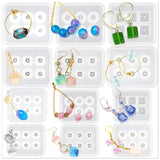 12Pcs Crystal Epoxy Resin Mold Set DIY Crafts Jewelry Making Tool