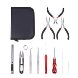 12Pcs Jewelry Making Set Flat Nose Pliers Beading Needles Kit DIY Tools