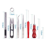 12Pcs Jewelry Making Set Flat Nose Pliers Beading Needles Kit DIY Tools