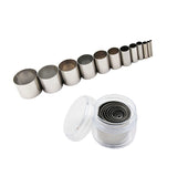 Stainless Steel Circle Clay Cutter Set Pottery Ceramic Cutting Mould
