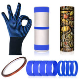 12Pcs Silicone Bands For Sublimation Tumblers, DIY Cup Wrapping Kit
