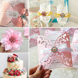 12Pcs Small Rhinestone Brooches Hollow Alloy Pins Travel Prom Accessories