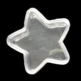 12Pcs Small Acrylic Star Pentacle Storage Boxes 35x35x16mm