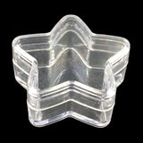 12Pcs Small Acrylic Star Pentacle Storage Boxes 35x35x16mm