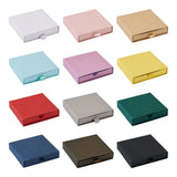12Pcs Square Paper Drawer Boxes with Sponge - Jewelry Gift Storage Boxes