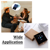 12Pcs Square Paper Drawer Boxes with Sponge - Jewelry Gift Storage Boxes