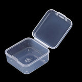12Pcs Square Plastic Storage Box Jewelry Container Transparent 4.3*4.3*2cm