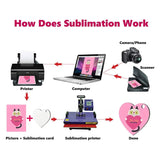 12Pcs Sublimation Heart Earring Blanks w/ Hooks for DIY Jewelry Making