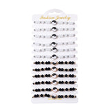 12Pcs Yin Yang Tai Chi Charm Bracelets Braided Rope Gift