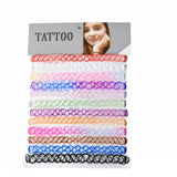 12Pcs Vintage Crystal Pendant Necklace Lady Girl Tattoo Choker Set